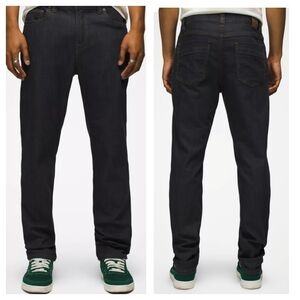 Prana‎ BridgerJean Mens Pants Size 30x36 dark wash hiking travel outdoor casual